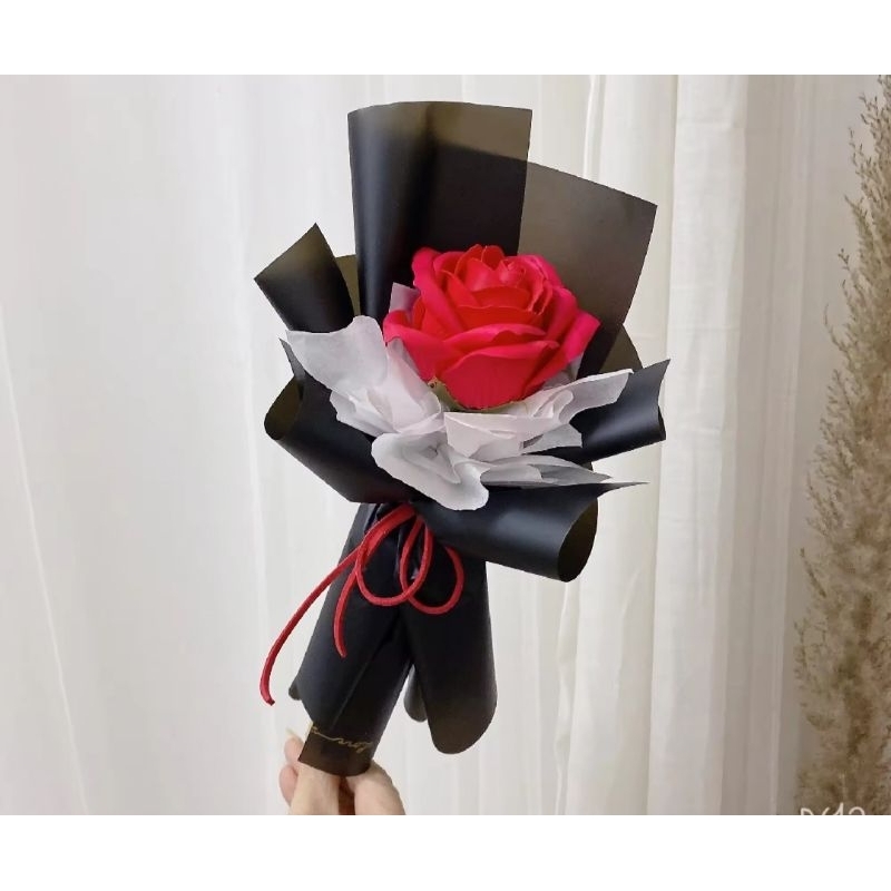 Fake Rose flowers bouquet with led lights