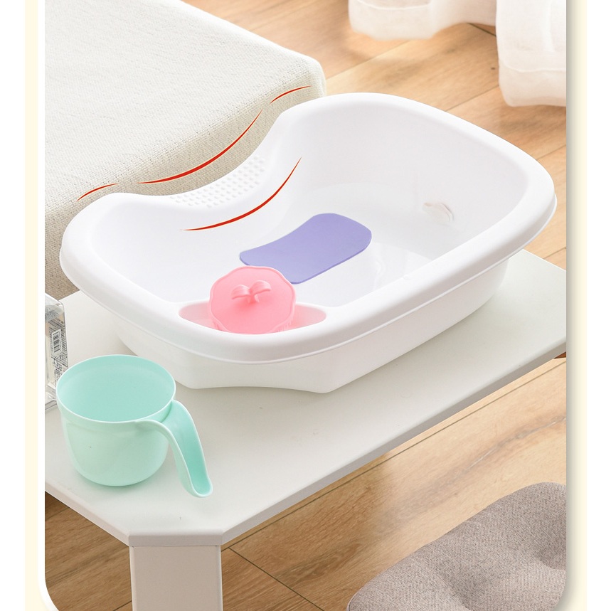 พร้อมส่ง ! อ่างสระผมผู้ป่วยติดเตียงรุ่นล่าสุด งานแท้ หนาจริง ฟรี ! อุปกรณ์การสระผมครบชุดใหญ่สุดคุ้ม - รูปที่ 2