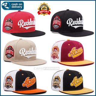 หมวกเบสบอล ปักลายตัวอักษร สามารถปรับได้ สไตล์ฮิปฮอป สําหรับผ…