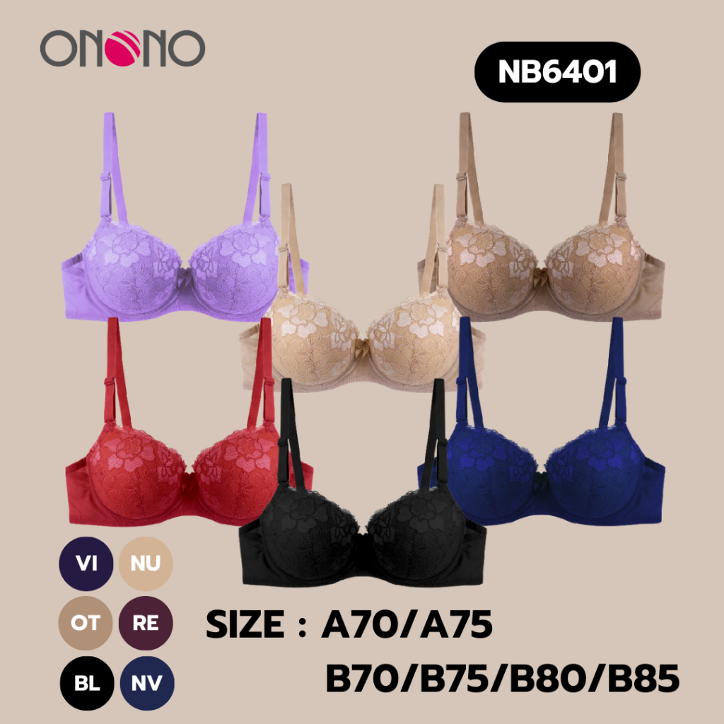 ONONO เสื้อชั้นในมีโครง เสริมฟองน้ำ รุ่น NB6401
