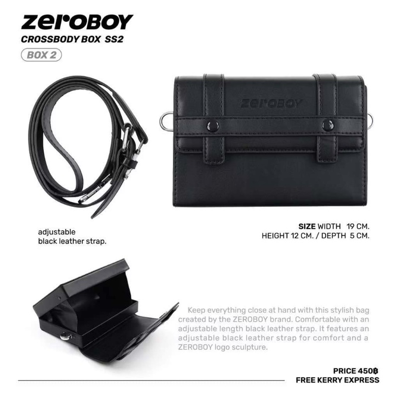 ZEROBOY - CROSSBODY BOX SS2 " กระเป๋าทรงกล่อง 2 แบบ "