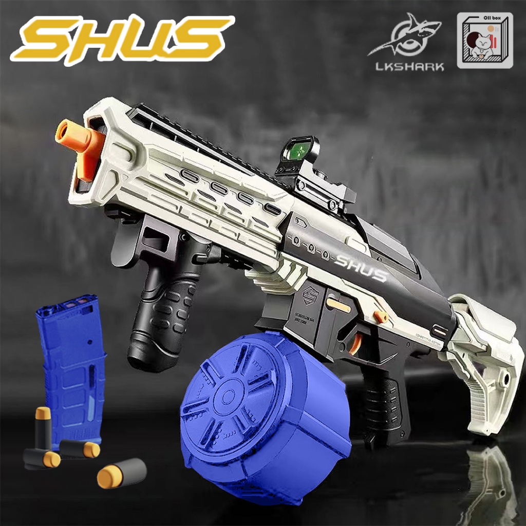 [ SBL ] NERFTY ของเล่นระบบไฟฟ้า ลูกโฟม LKShark รุ่น Shus ของเล่นกลางแจ้ง ของเล่นเด็ก Gel Blaster ของเล่น เนิร์ฟกัน