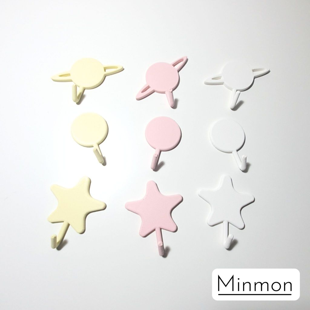 Minmon creative design wall hook ที่แขวนติดผนัง ที่แขวนกุญแจ และของตกแต่งห้องสไตล์มินิมอล