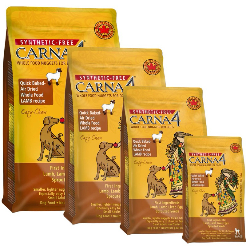 อาหารสุนัข Carna4 Air Dried Whole Food Nuggets สูตร Easy Chew Lamb ขนาด 4.5 kg