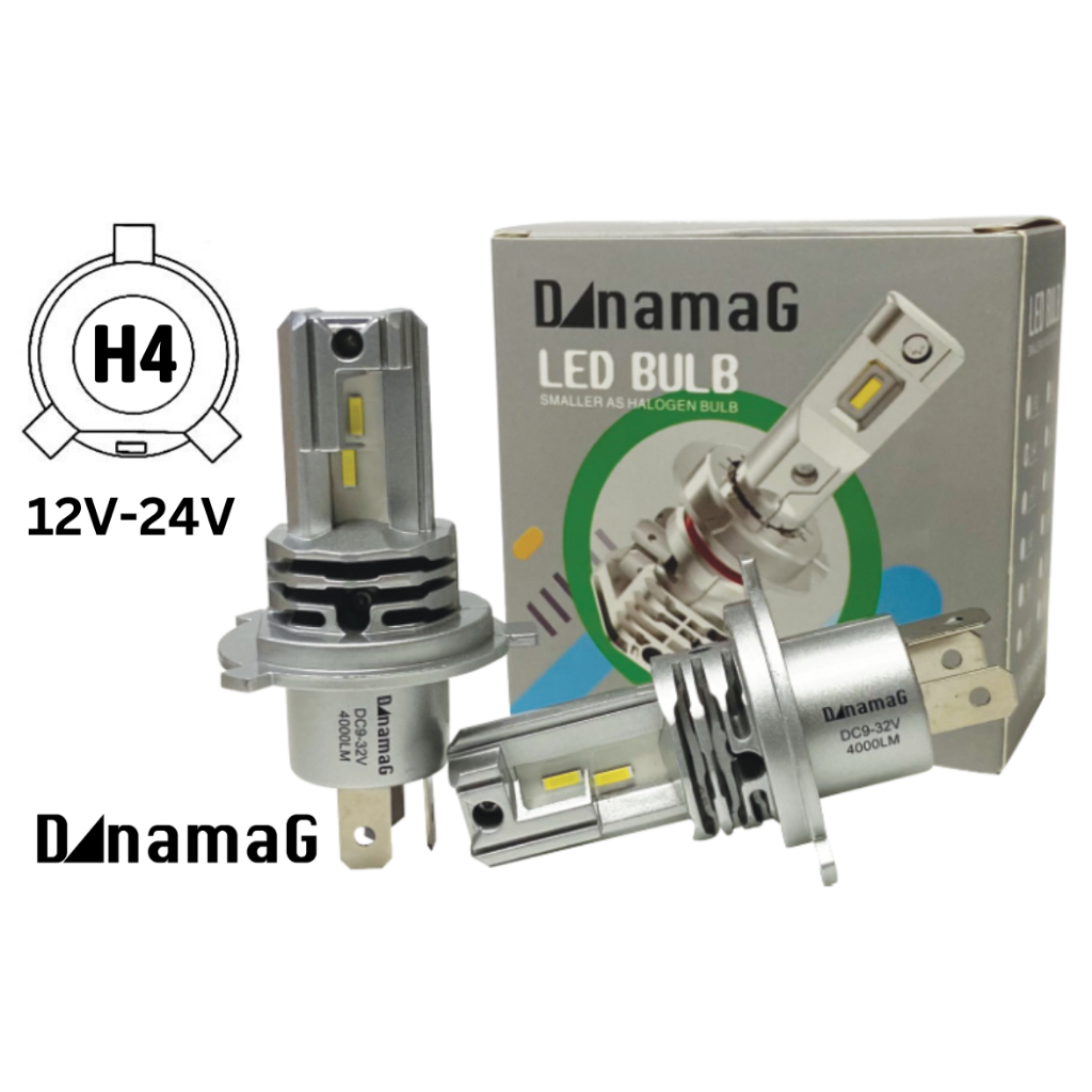 หลอด H4 LED DynamaG 12V/24V (คู่) #2-761-04-06