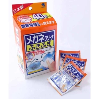 [พร้อมส่ง]Quikwipe Fuki Fuki Spectacle Lens Cleaner 40P ผ้าเช็ดทำความสะอาดแว่นตา Kobayashi Pharmaceutical ผลิตในญี่ปุ่น