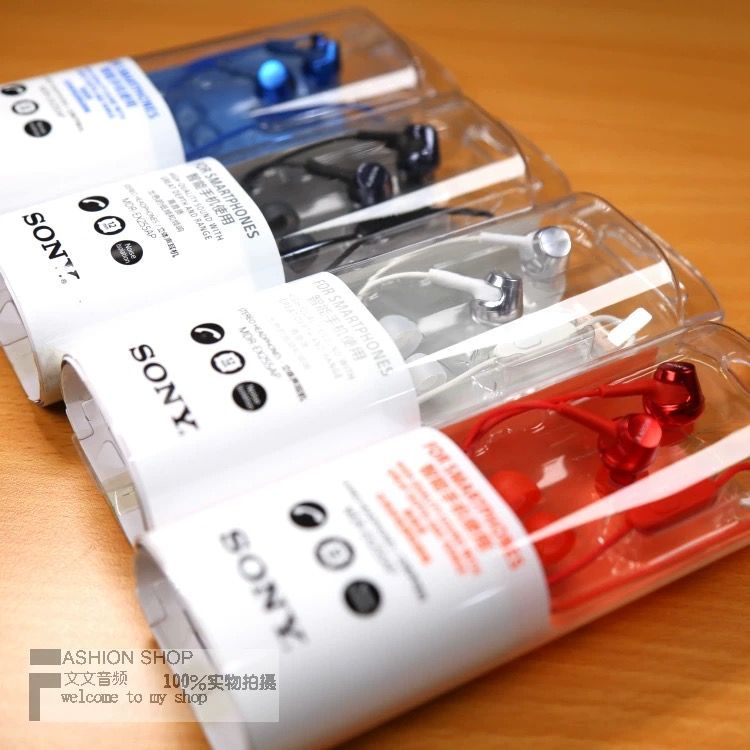 ♚-♚Sony/ MDR-EX255AP หูฟังอินเอียร์เบสหนักพร้อมไมค์สำหรับสนทนา