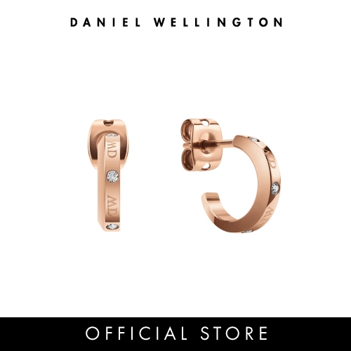 (ทักแชทรับโค้ด) Daniel Wellington ต่างหู Lumine Earrings สีโรสโกลด์