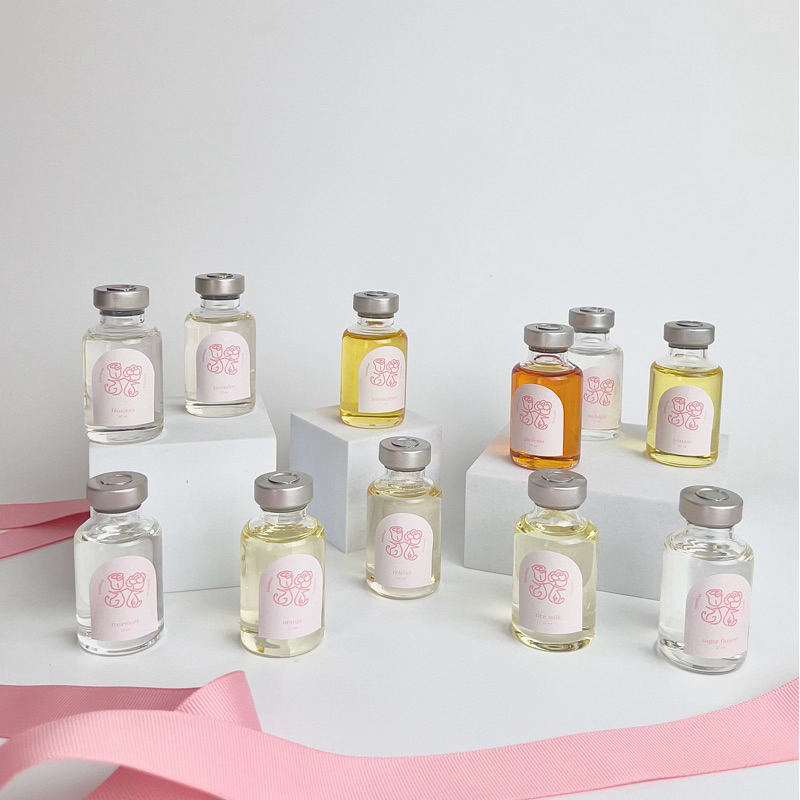 หัวน้ำหอม มี11กลิ่น น้ำมันหอมระเหย น้ำหอมจุดเตาอโรม่า หอมมาก ขนาด 25ml.