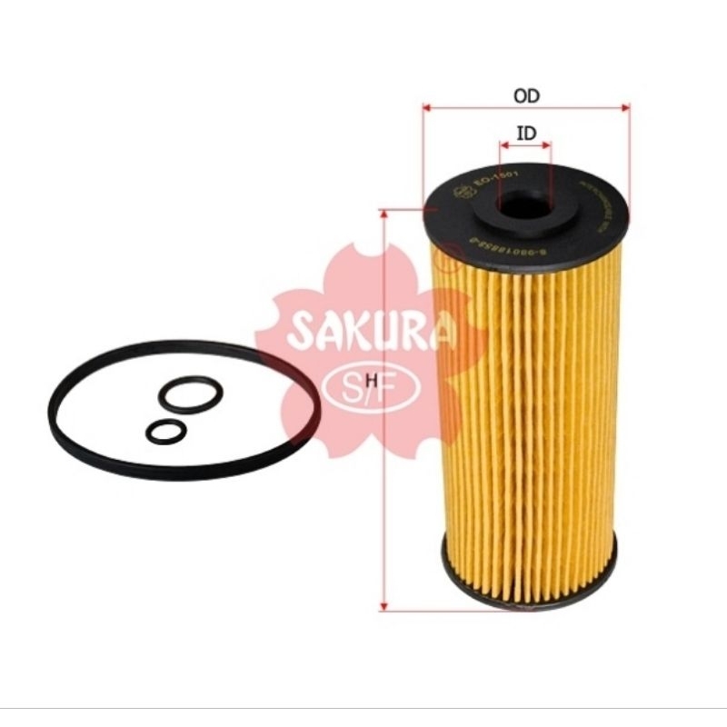 ไส้กรองน้ำมันเครื่อง ISUZU ELF NLR NMR 130 แรง