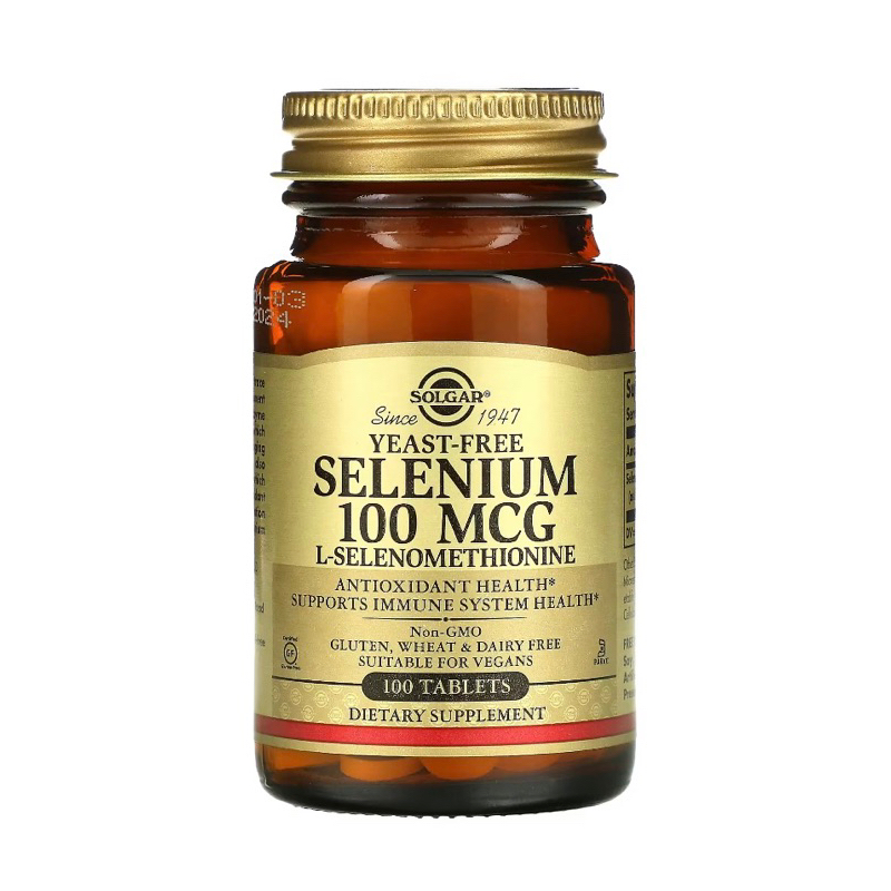 exp 04/2027 Solgar Yeast-Free Selenium 100 mcg 100 Tablets