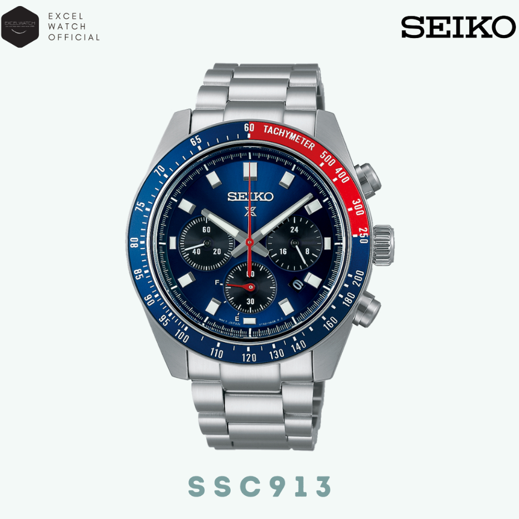 [ Excel Watch ] นาฬิกา SEIKO Prospex รุ่น SSC813 SSC815 SSC911 SSC913 SSC933 SSC935 SOLAR Speedtimer
