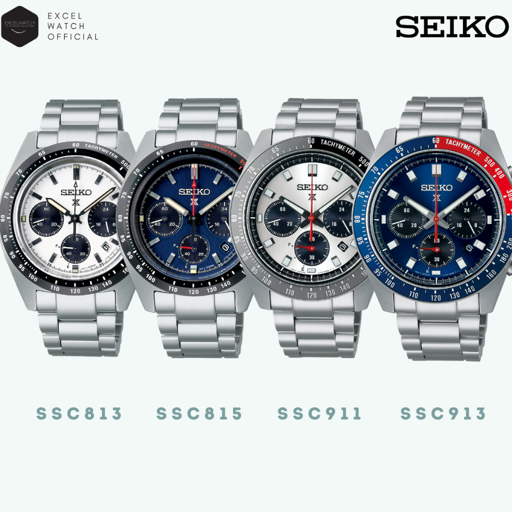 [ Excel Watch ] นาฬิกา SEIKO Prospex รุ่น SSC813 SSC815 SSC911 SSC913 SSC933 SSC935 SOLAR Speedtimer