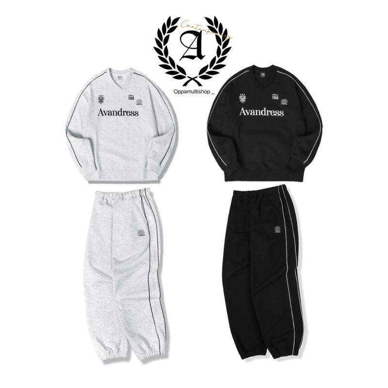 🇰🇷✨ Avandress [SET] Chelsea Sweat Shirt & Chelsea Jogger Pants - 2COL ✨🇰🇷