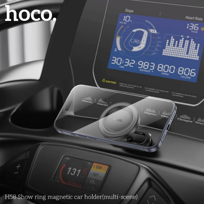 HOCO H58 ที่ยึดโทรศัพท์มือถือ แบบแม่เหล็ก Magnetic ใช้ติดได้หลายสถานการณ์ ตู้เย็น รถยนต์ พื้นผิวเรีย