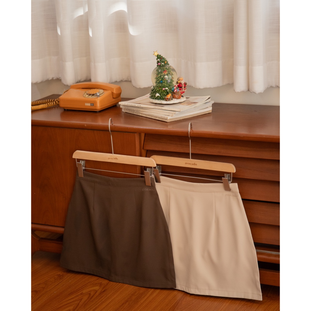 avo nikko skirt กระโปรงสั้นผ้าโพลีเอสเตอร์มีซับในอย่างดีไม่ต้องกลัวโป๊น้า