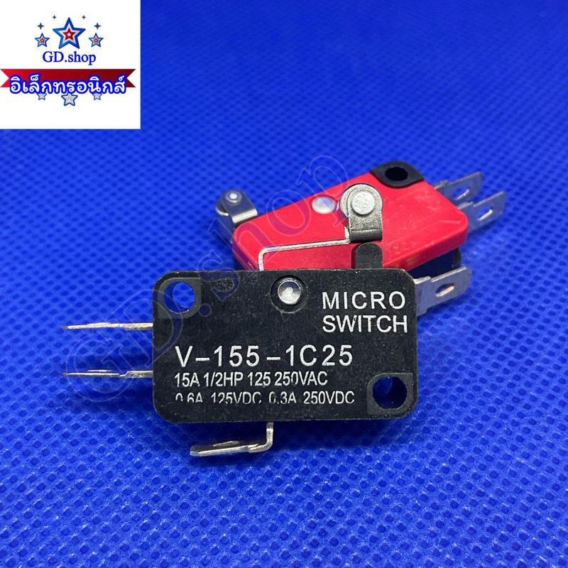 V-155-1C25 ไมโครสวิตช์ ลิมิตสวิตช์ LIMIT Switch MICRO SWITCH 15A250VAC