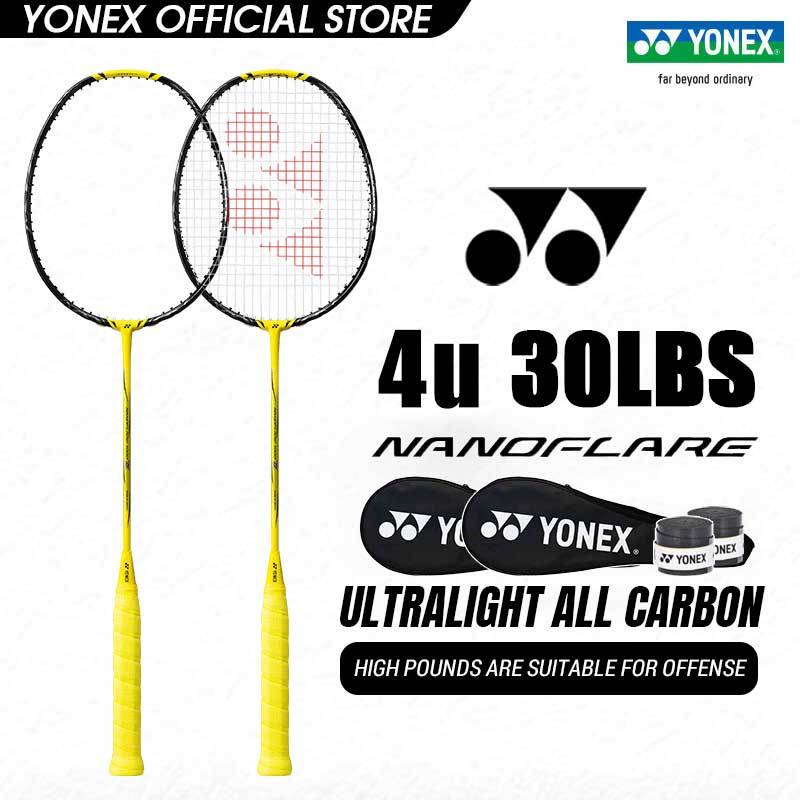 Yonex(โยเน็กซ์) Nanoflare 1000z Pair Badminton Racket Combo Set Full Carbon Two 2pcs 4U 30LBS