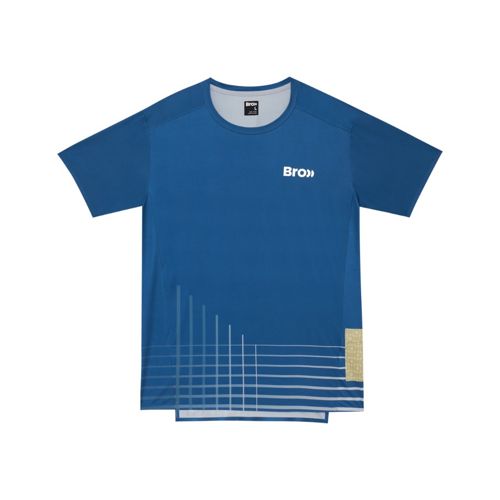 BROOO RUNNING SHIRT SS24 BLUE LAKE