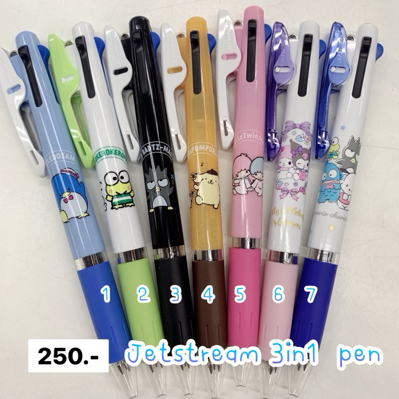 (พร้อมส่ง) ปากกา jetstream 3in1 sanrio japan 11.4/2024
