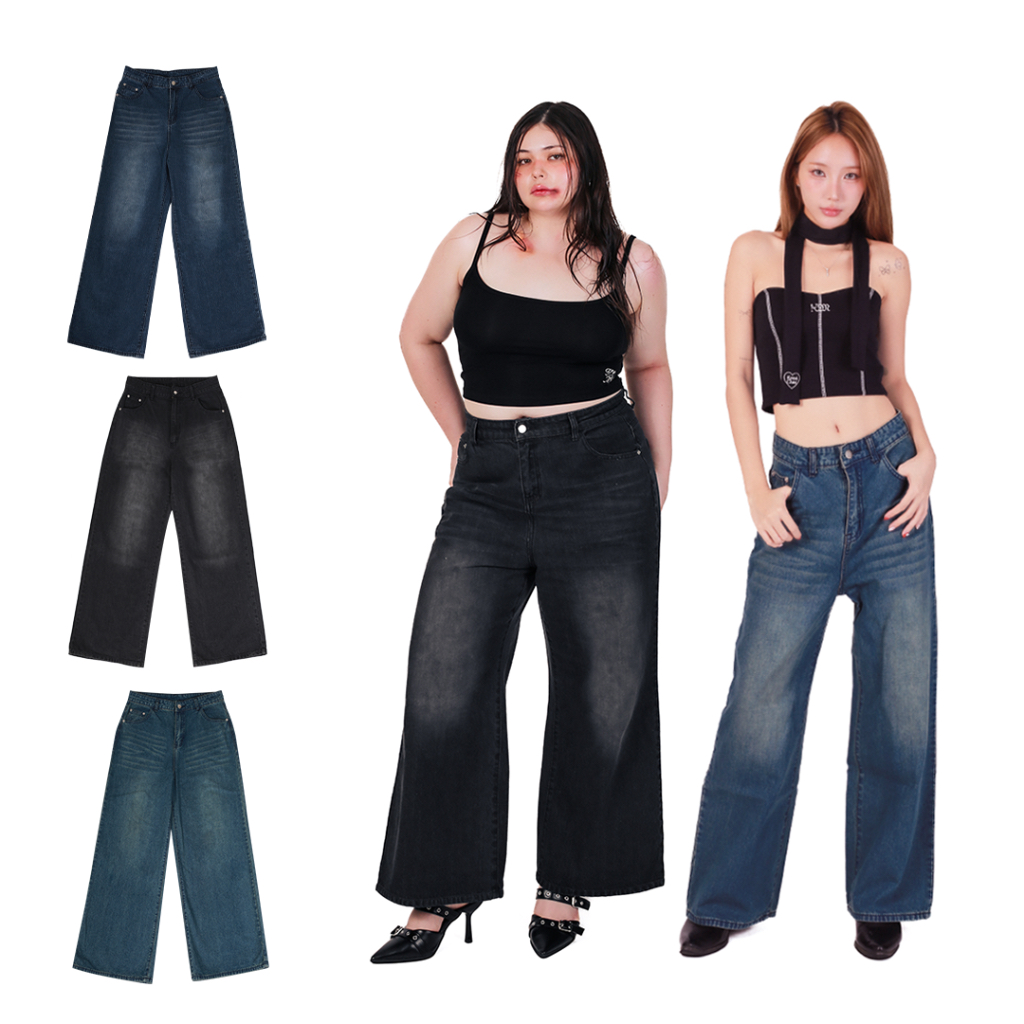 kome.offi กางเกงยีนส์ (baggy jeans) no mercy collection