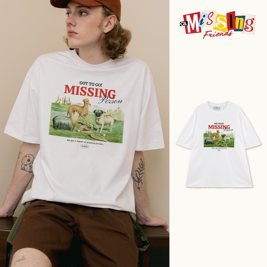 Classy - เสื้อยืด Oversize แขนสั้น Col. Missing Friends รุ่น Friends Got to go