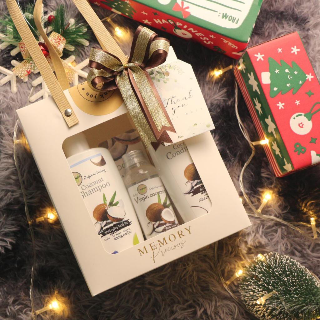 Gift box set 6 ( Size M ) - นิลกาฬ เซ็ตดูเเลสุขภาพเส้นผม