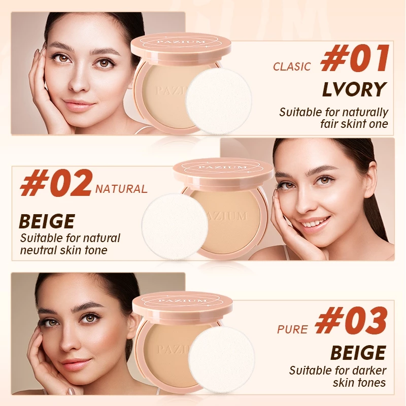 PAZIUM แป้งพัฟ แป้งฝุ่น คุมมัน กันเหงื่อ กันน้ำ Oil-Control Powder 10 กรัม มีอ.ย. thumbnail 9