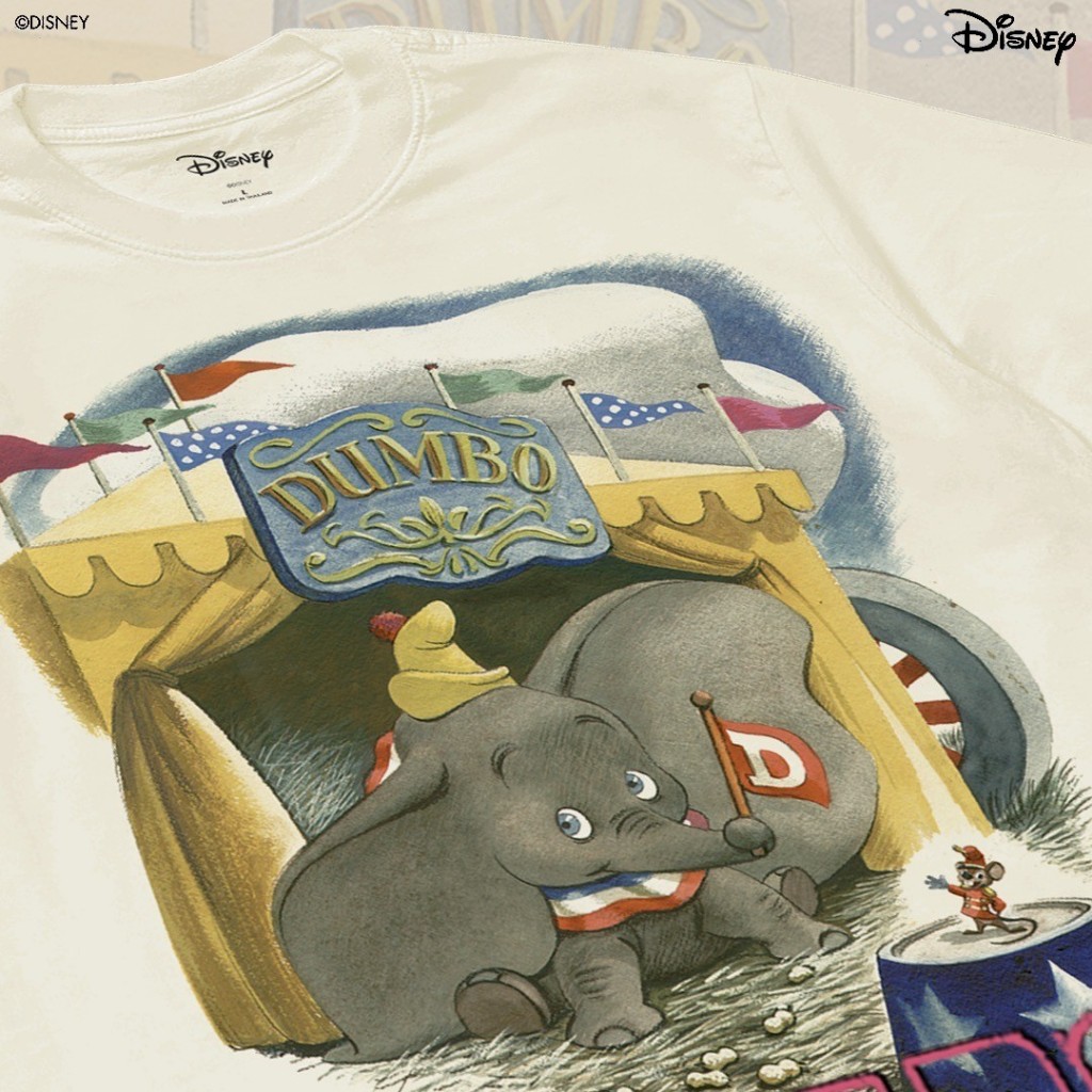Power 7 Shop เสื้อยืดการ์ตูน "Dumbo" ลิขสิทธิ์แท้ DISNEY (TM-174) — صورة 3
