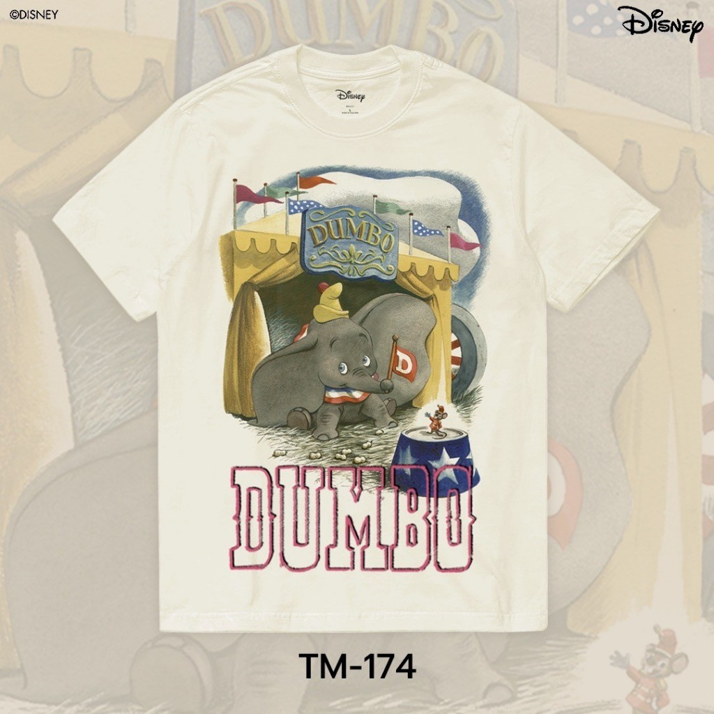 Power 7 Shop เสื้อยืดการ์ตูน "Dumbo" ลิขสิทธิ์แท้ DISNEY (TM-174)
