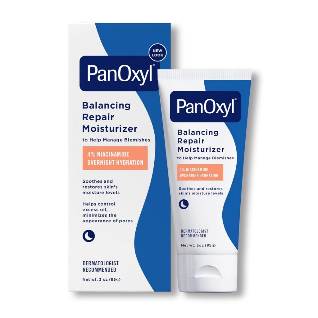[ของแท้ 100%] PANOXYL BALANCING REPAIR MOISTURIZER 4% NIACINAMIDE OVERNIGHT HYDRATION 3 oz. (85 g)