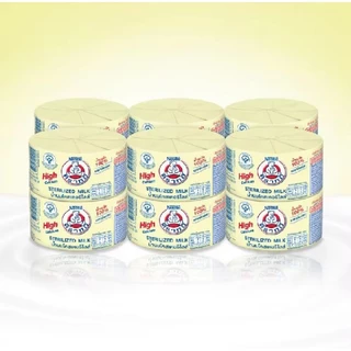 นมตราหมี นมสเตอรีไลส์ แคลเชียมสูง กระป๋องหลือง สูตรดั้งเดิม ขนาด 140 มล.****(ขาย 6 แพ็ค 72 กระป๋อง)