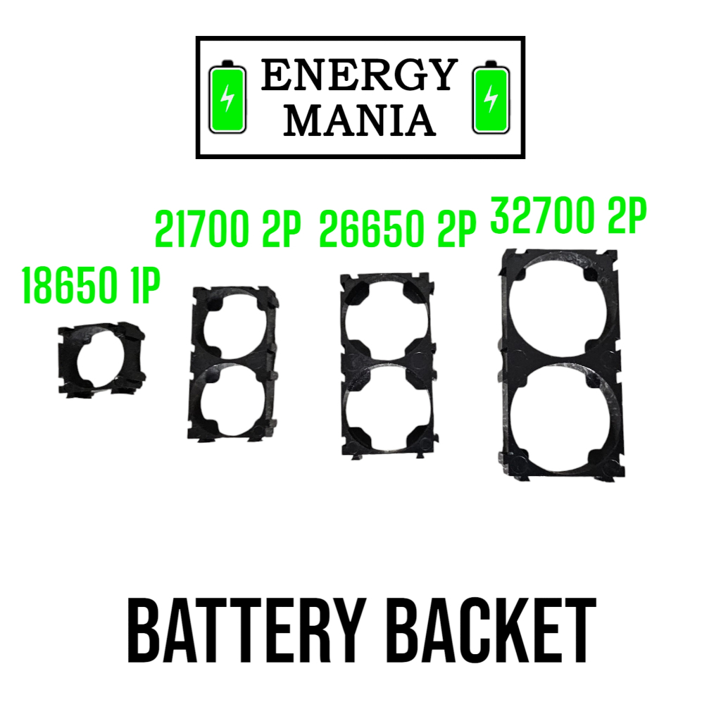 Lithium Battery Bracket รางยึดแบตเตอรี่ มีหลายขนาด 18650 21700 26650 32700 (1ตัว) 1pc