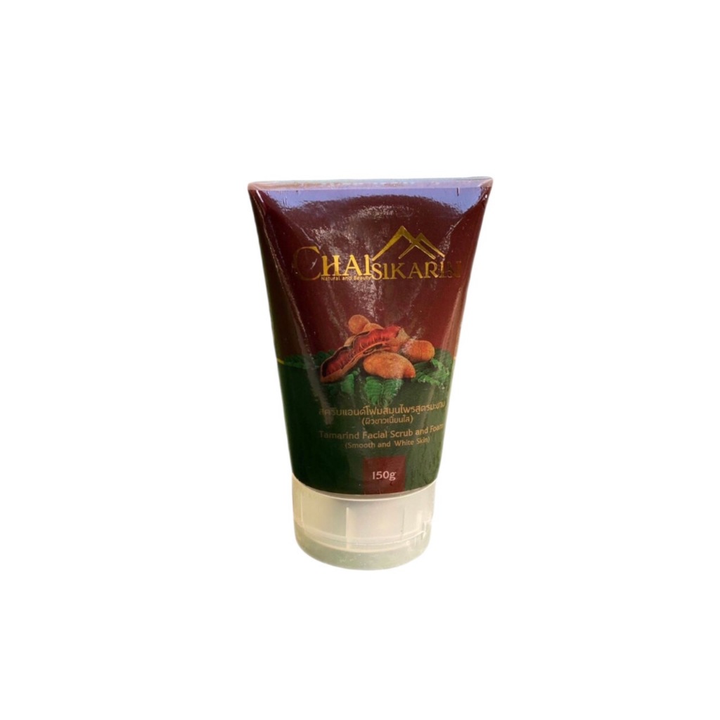 Chaisikarin - สครับแอนด์โฟมสมุนไพรล้างหน้าสูตรมะขาม (ควบคุมความมันส่วนเกิน)