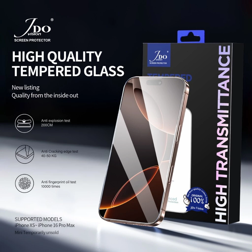HIGH ฟิล์มกระจก เต็มจอใสขอบดำ กันฝุ่นลำโพง For iphone 16 pro max 17air 15promax 14 plus 13 iphone11 ฟิล์ม ไอโฟน