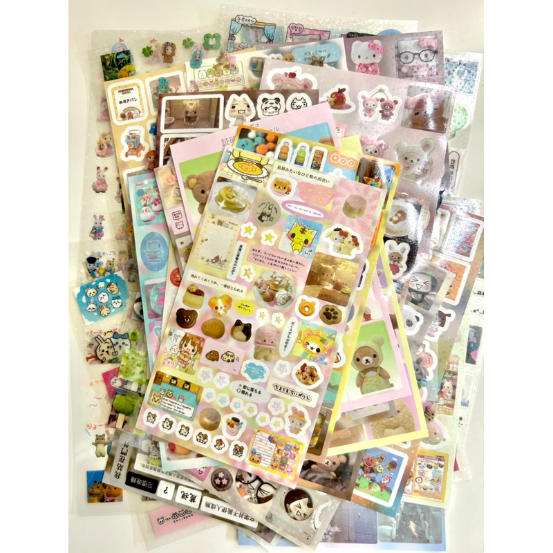 พร้อมส่งไทย🇹🇭สติกเกอร์ 52แผ่นสุดค้ม 1500+ดวง คละลาย cute character sticker