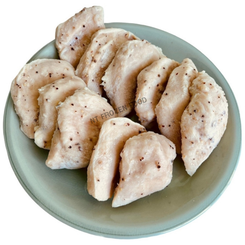 💥สั่งหน้าไลฟ์ส่งฟรี+ส่วนลด💥อกไก่นุ่มรสพริกไทดำ1kg เวฟก่อนทาน สั่งคละได้ อกไก่CP อกไก่คลีน อกไก่นุ่ม 