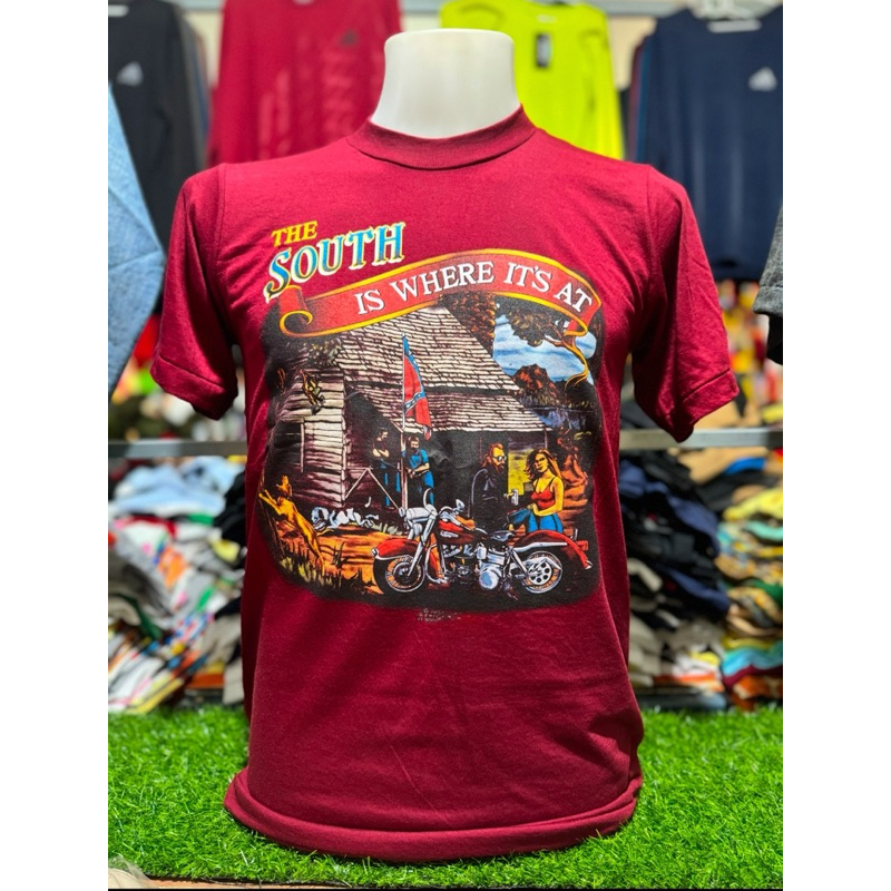 เสื้อยืดผ้าบาง สีเลือดหมู ผ้านิ่ม ใส่สบาย