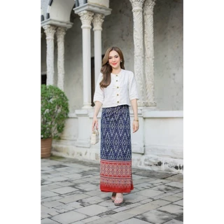 LANNA-ผ้าถุงเย็บสำเร็จแบบผูก ผ้าฝ้ายพิมพ์ลายไทยเชียงใหม่