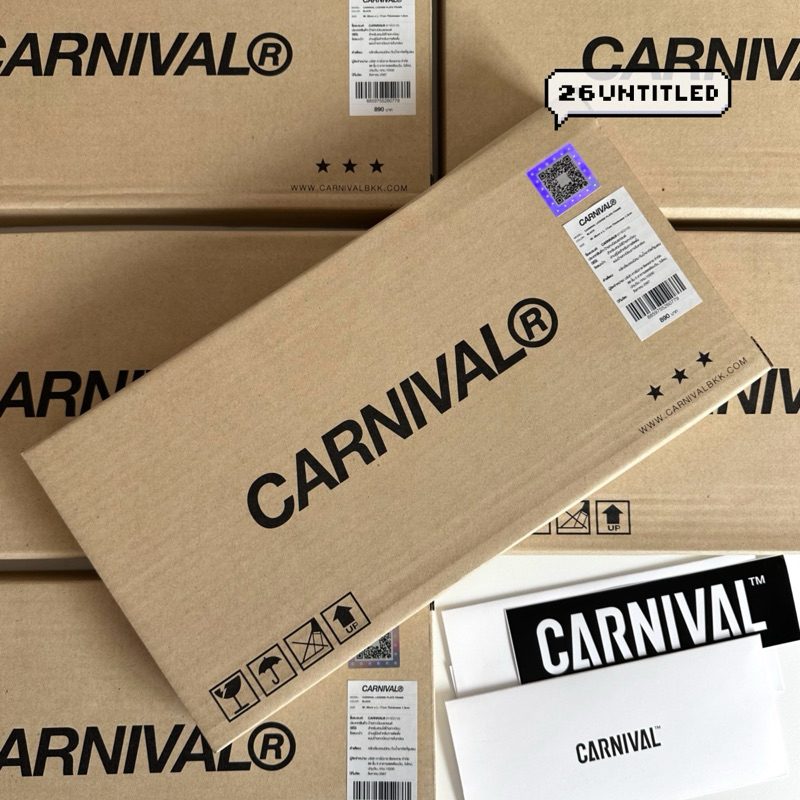 ของแท้พร้อมส่ง กรอบป้ายทะเบียนรถยนต์ CARNIVAL® Car License Plate Frame ลิขสิทธ์แท้ 100%