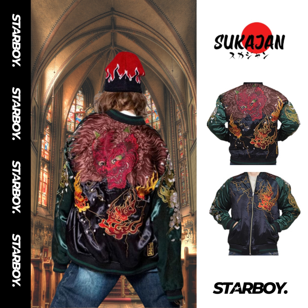 🔥Sukajan🔥เสื้อแจ็คเกต Sakujan Premium ของแท้ 💯 สินค้านำเข้า พรีออเดอร์ by STARBOY.