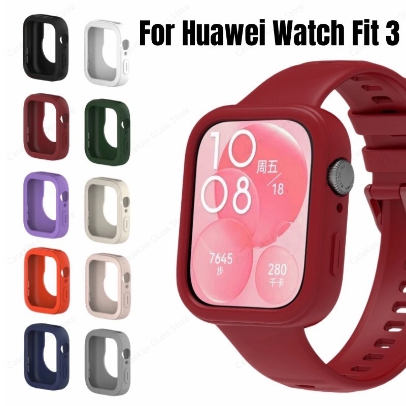 เคส Huawei watch fit 3 ซิลิโคนนุ่มสวยงามมีหลายสี