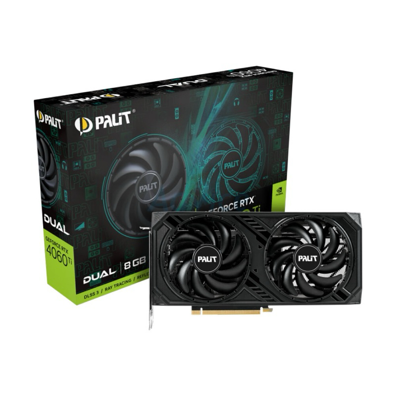 VGA PALIT RTX4060Ti DUAL 8GB (การ์ดจอมือสอง)