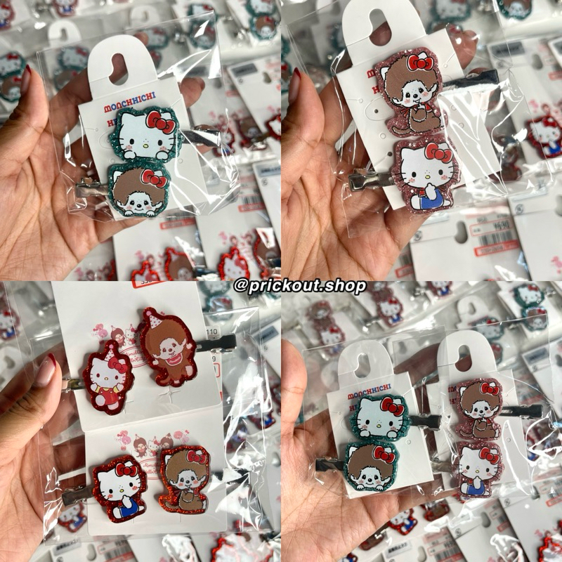 กิ๊บติดผม Monchhichi X Hello Kity มอนชิ คิดตี้ หายากของแท้จากญี่ปุ่น