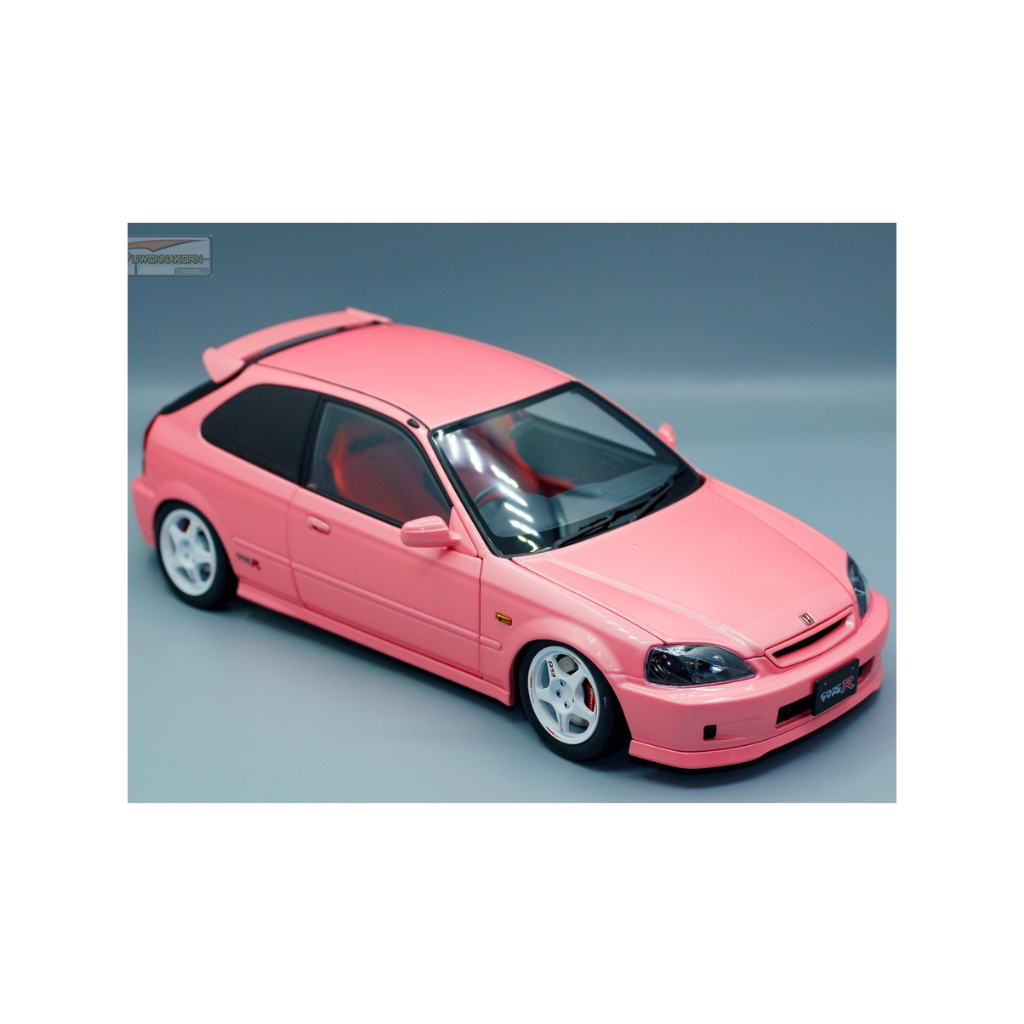 MOTORHELIX 1/18 Honda Civic Type-R (EK9) Sweet Pink W/Desmond Evo Wheels