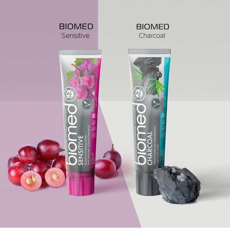 แท้100%/Biomed Complete Care Natural Toothpaste 100g. ลดอาการเสียวฟัน ฟันขาวจากธรรมชาติ