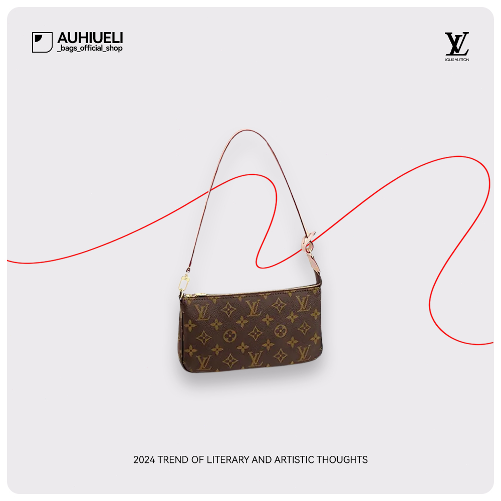 ของแท้ 100% LOUIS VUITTON Crossbody Bags สีน้ำตาล M40712