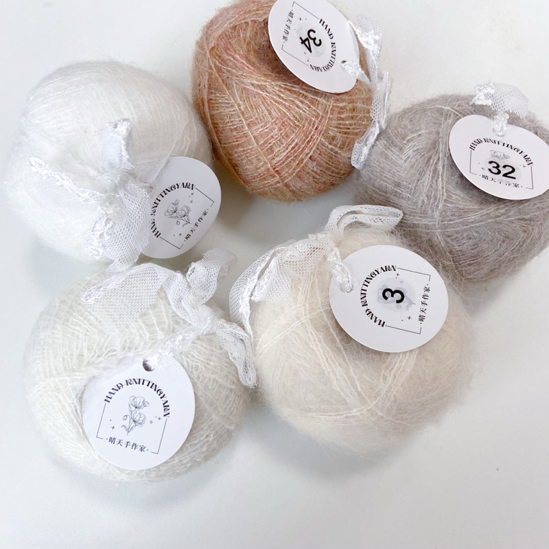 ♡  พร้อมส่ง | Mohair yarn ไหมพรมโมแฮร์ 30 g 2/2