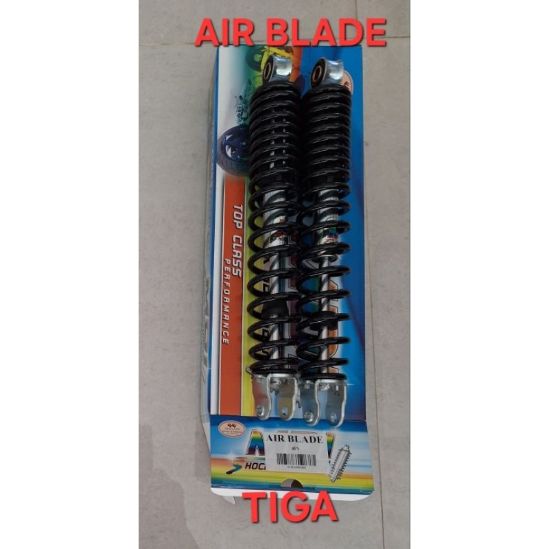โชคอัพหลังAIR-BLADEยาว320มิลสปริงดำทรงเดิมติดรถขายเป็นคู่