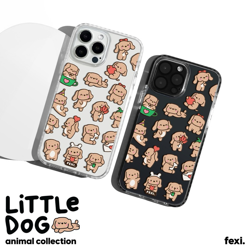 เคสไอโฟน ลาย “ Little Dog น้องหมาน้อย “ iPhone Case for 12 - 16 series & Samsung S24 series.